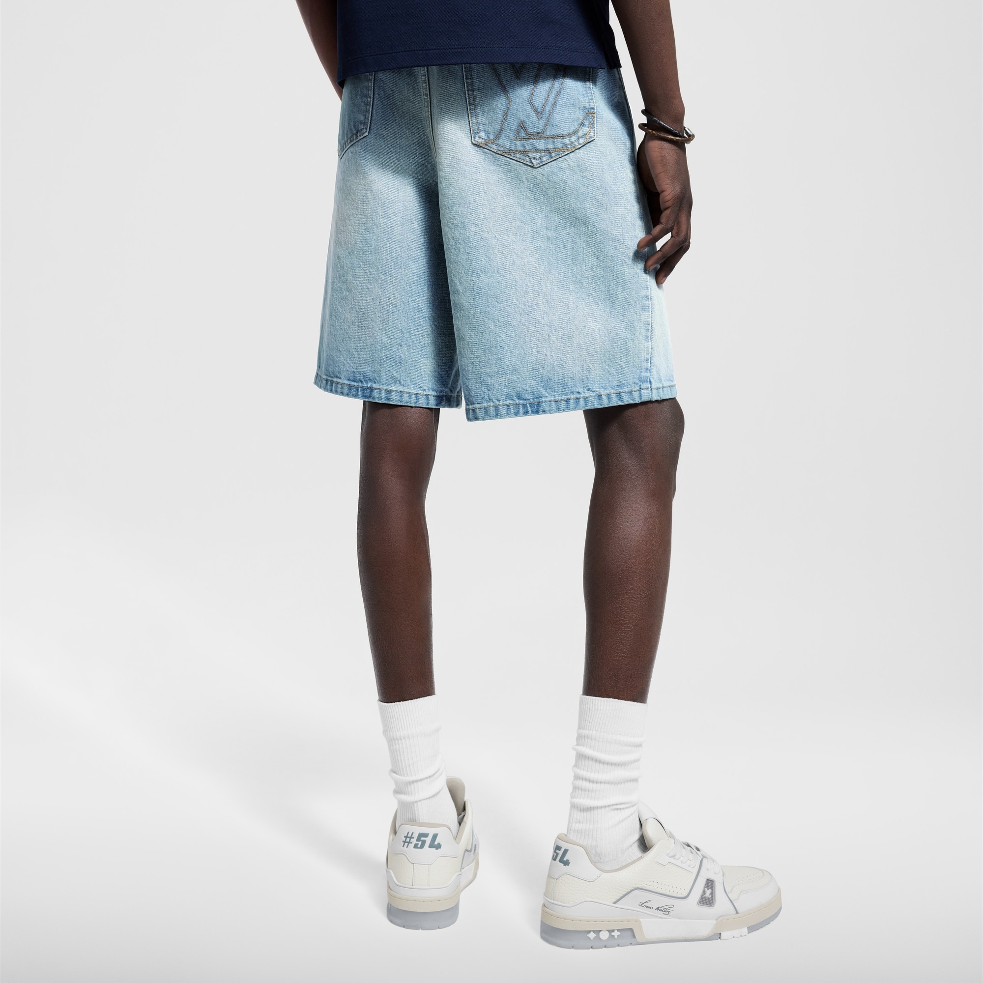 LV Denim Shorts - Men - Ready-to-Wear | LOUIS VUITTON ®